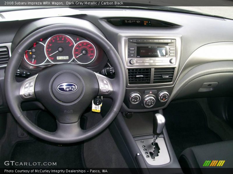 Dark Gray Metallic / Carbon Black 2008 Subaru Impreza WRX Wagon