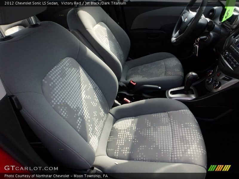 Victory Red / Jet Black/Dark Titanium 2012 Chevrolet Sonic LS Sedan