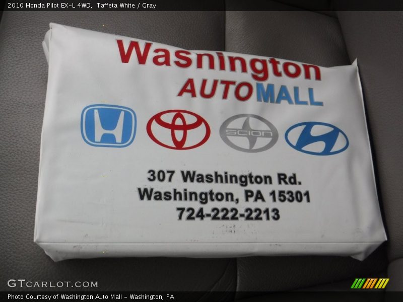 Taffeta White / Gray 2010 Honda Pilot EX-L 4WD