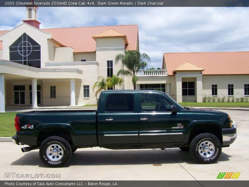 Dark Green Metallic / Dark Charcoal 2003 Chevrolet Silverado 2500HD Crew Cab 4x4