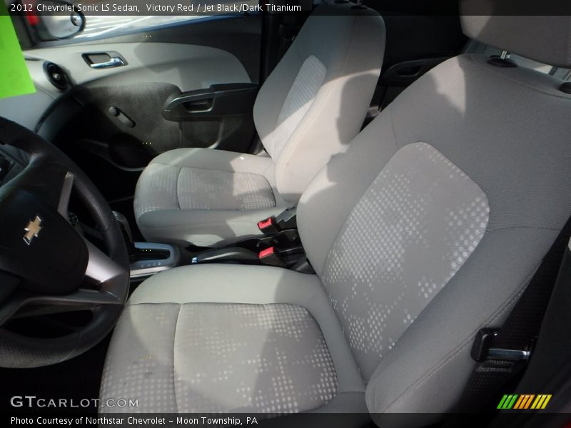 Victory Red / Jet Black/Dark Titanium 2012 Chevrolet Sonic LS Sedan