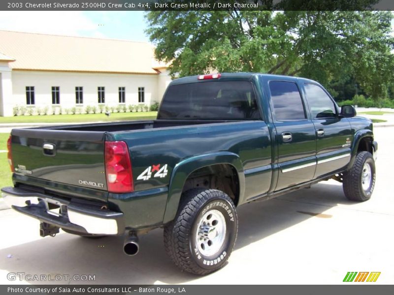 Dark Green Metallic / Dark Charcoal 2003 Chevrolet Silverado 2500HD Crew Cab 4x4