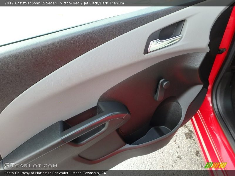 Victory Red / Jet Black/Dark Titanium 2012 Chevrolet Sonic LS Sedan