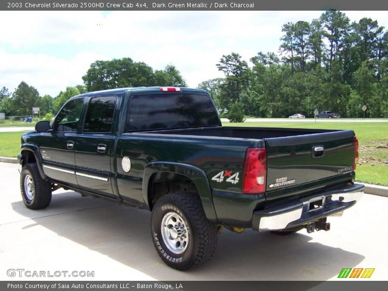 Dark Green Metallic / Dark Charcoal 2003 Chevrolet Silverado 2500HD Crew Cab 4x4