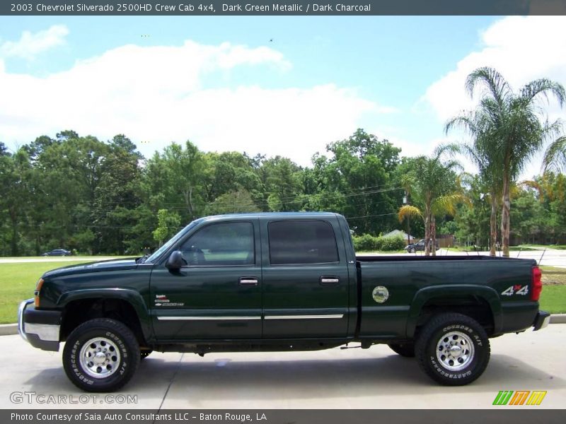 Dark Green Metallic / Dark Charcoal 2003 Chevrolet Silverado 2500HD Crew Cab 4x4