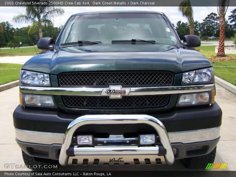 Dark Green Metallic / Dark Charcoal 2003 Chevrolet Silverado 2500HD Crew Cab 4x4