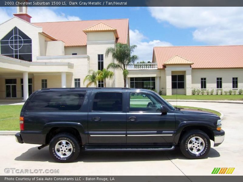 Dark Gray Metallic / Tan/Neutral 2003 Chevrolet Suburban 1500 LS