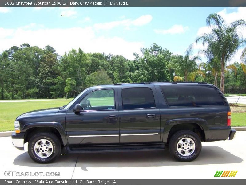 Dark Gray Metallic / Tan/Neutral 2003 Chevrolet Suburban 1500 LS