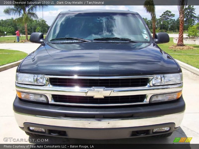 Dark Gray Metallic / Tan/Neutral 2003 Chevrolet Suburban 1500 LS
