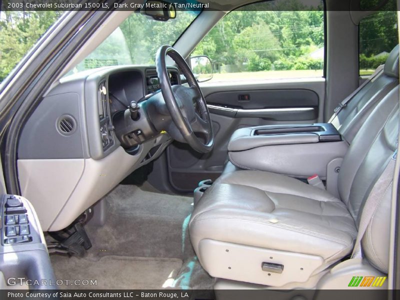 Dark Gray Metallic / Tan/Neutral 2003 Chevrolet Suburban 1500 LS