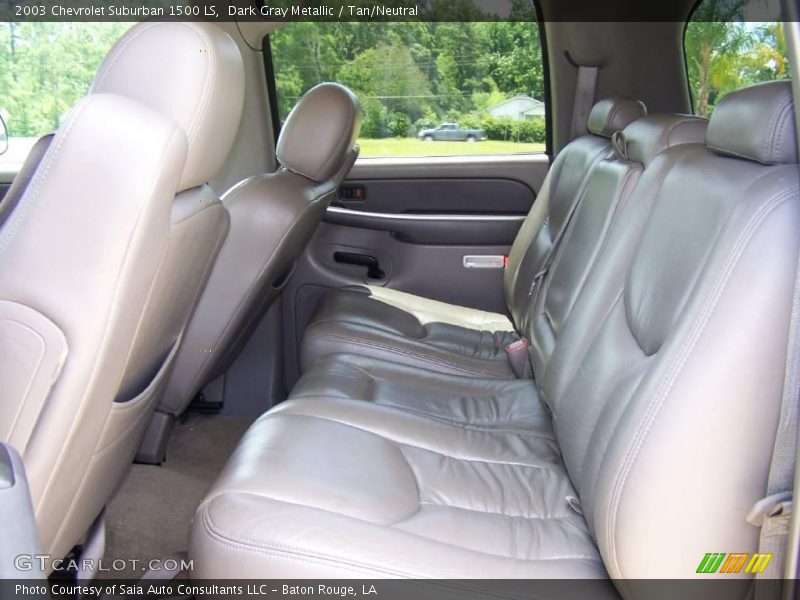 Dark Gray Metallic / Tan/Neutral 2003 Chevrolet Suburban 1500 LS