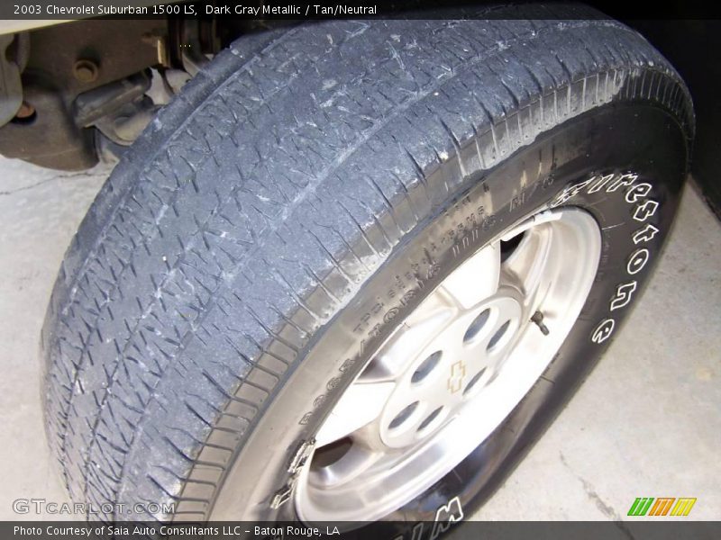 Dark Gray Metallic / Tan/Neutral 2003 Chevrolet Suburban 1500 LS