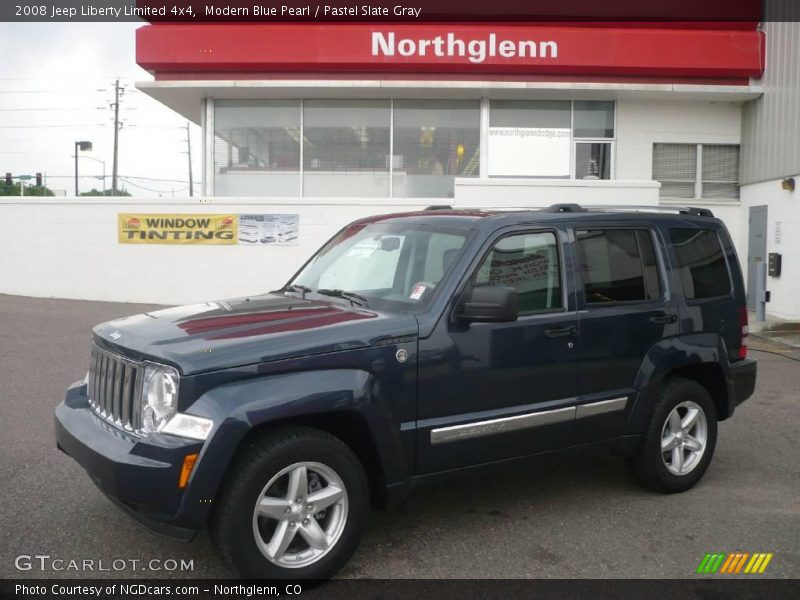 Modern Blue Pearl / Pastel Slate Gray 2008 Jeep Liberty Limited 4x4