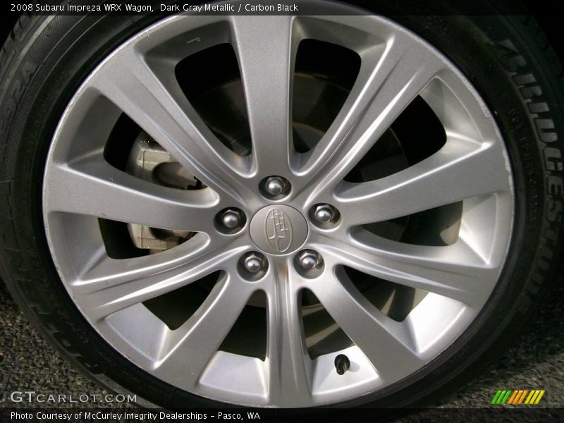 Dark Gray Metallic / Carbon Black 2008 Subaru Impreza WRX Wagon