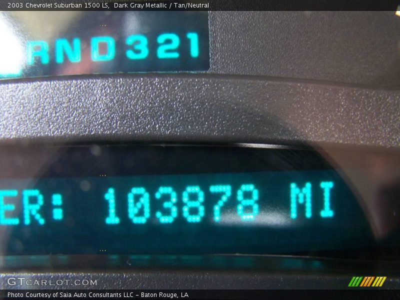 Dark Gray Metallic / Tan/Neutral 2003 Chevrolet Suburban 1500 LS