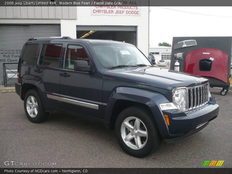 Modern Blue Pearl / Pastel Slate Gray 2008 Jeep Liberty Limited 4x4