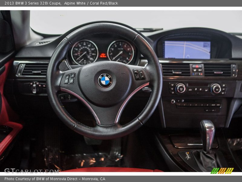 Alpine White / Coral Red/Black 2013 BMW 3 Series 328i Coupe