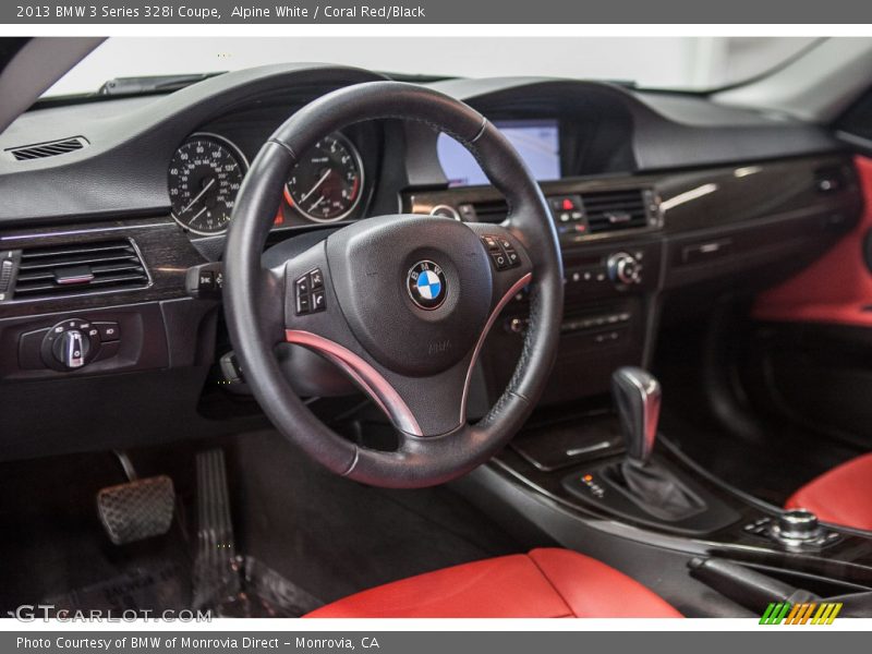 Alpine White / Coral Red/Black 2013 BMW 3 Series 328i Coupe