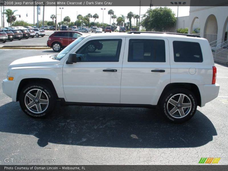 Stone White Clearcoat / Dark Slate Gray 2008 Jeep Patriot Sport