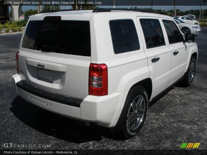 Stone White Clearcoat / Dark Slate Gray 2008 Jeep Patriot Sport