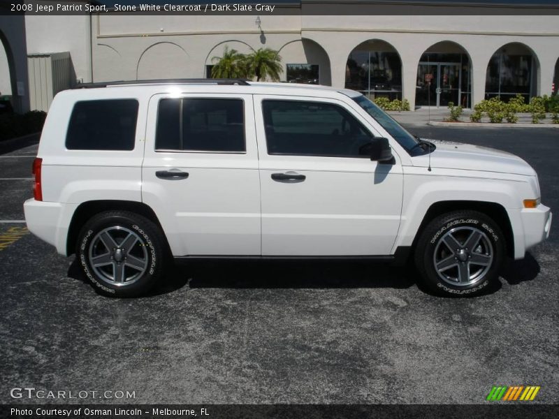 Stone White Clearcoat / Dark Slate Gray 2008 Jeep Patriot Sport