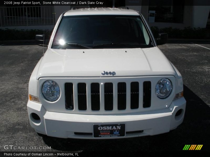 Stone White Clearcoat / Dark Slate Gray 2008 Jeep Patriot Sport