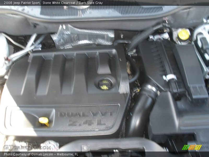 Stone White Clearcoat / Dark Slate Gray 2008 Jeep Patriot Sport