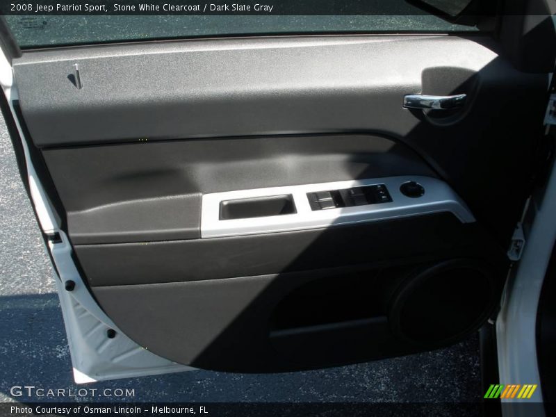 Stone White Clearcoat / Dark Slate Gray 2008 Jeep Patriot Sport
