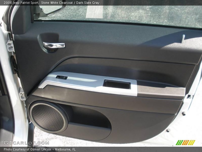 Stone White Clearcoat / Dark Slate Gray 2008 Jeep Patriot Sport