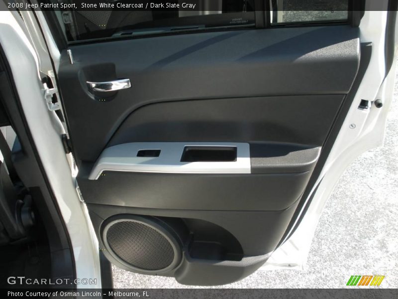 Stone White Clearcoat / Dark Slate Gray 2008 Jeep Patriot Sport