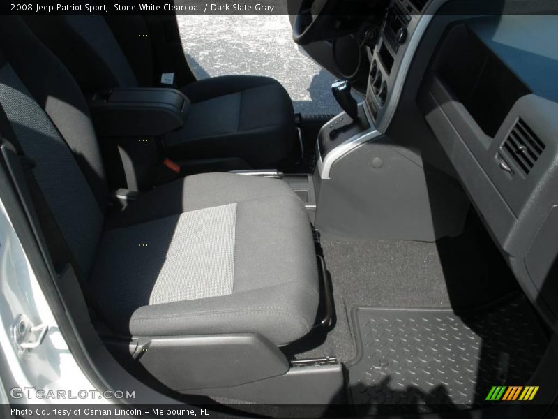 Stone White Clearcoat / Dark Slate Gray 2008 Jeep Patriot Sport