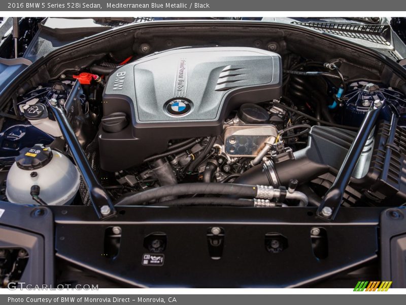 Mediterranean Blue Metallic / Black 2016 BMW 5 Series 528i Sedan