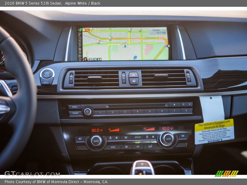 Alpine White / Black 2016 BMW 5 Series 528i Sedan