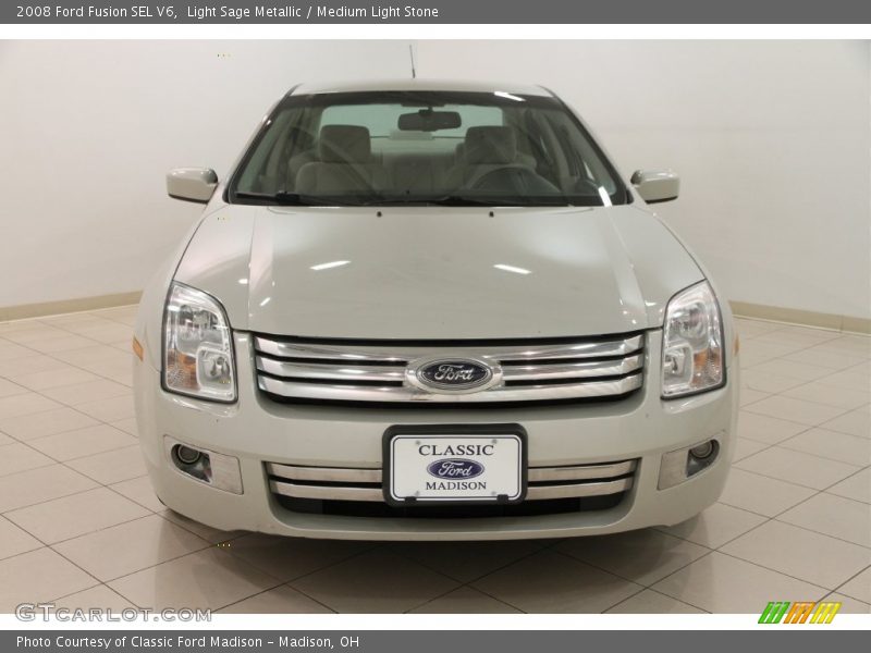 Light Sage Metallic / Medium Light Stone 2008 Ford Fusion SEL V6