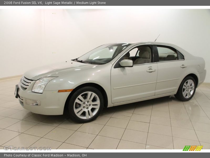 Light Sage Metallic / Medium Light Stone 2008 Ford Fusion SEL V6