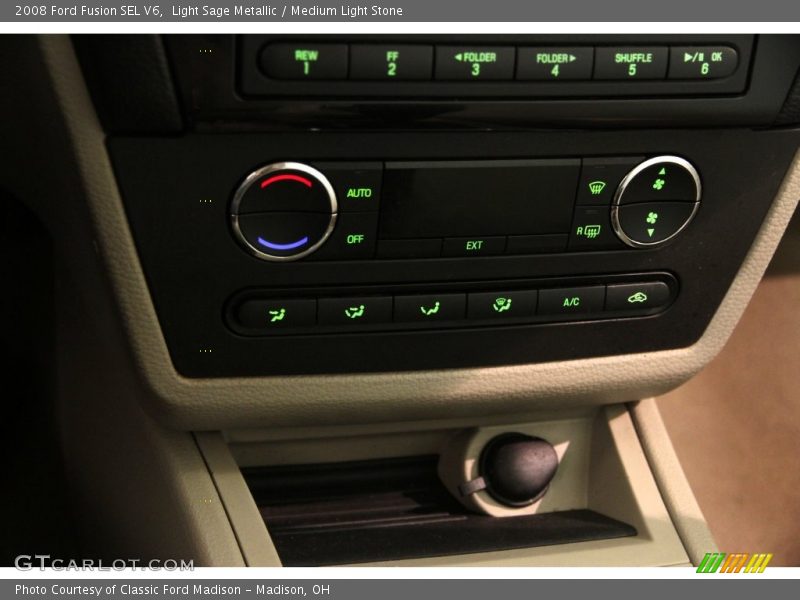 Light Sage Metallic / Medium Light Stone 2008 Ford Fusion SEL V6