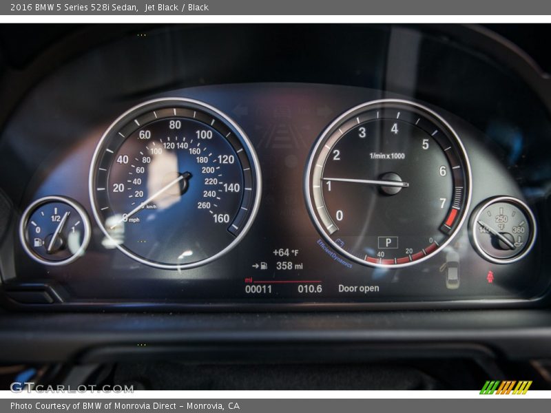 Jet Black / Black 2016 BMW 5 Series 528i Sedan