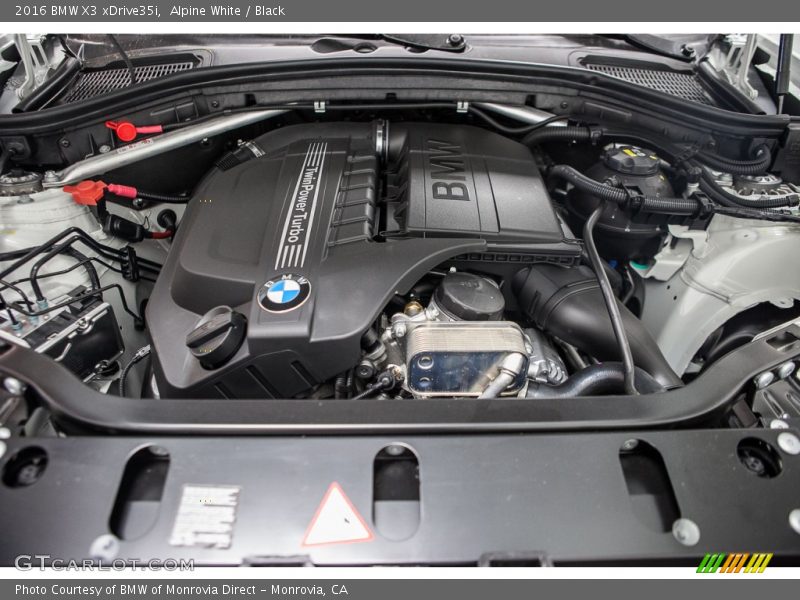 Alpine White / Black 2016 BMW X3 xDrive35i