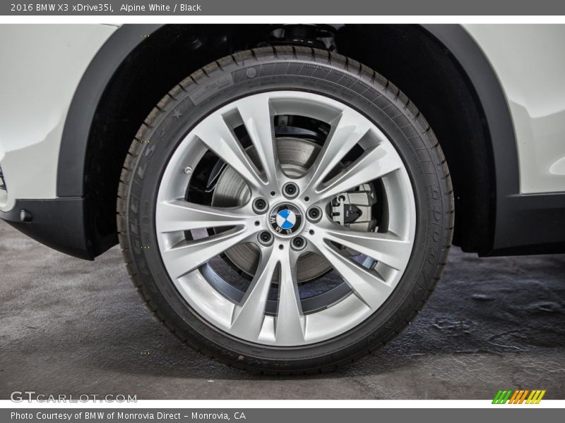 Alpine White / Black 2016 BMW X3 xDrive35i