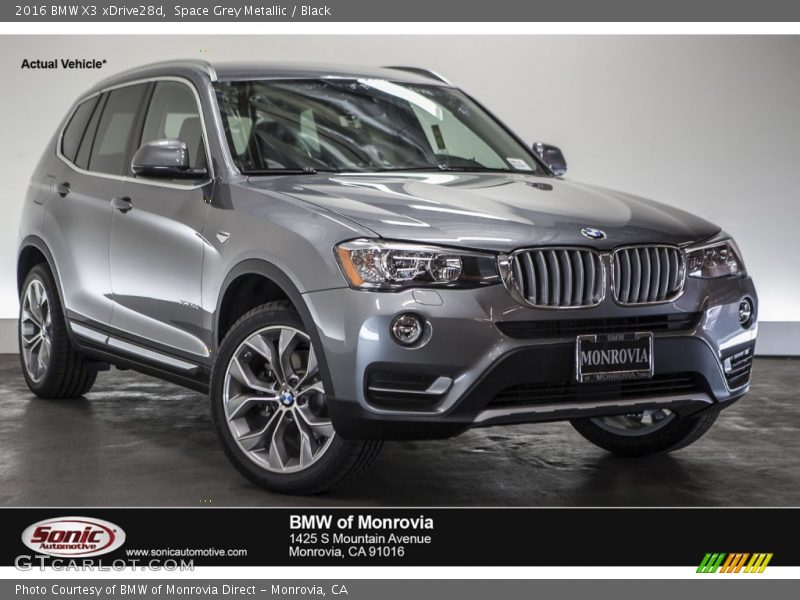 Space Grey Metallic / Black 2016 BMW X3 xDrive28d