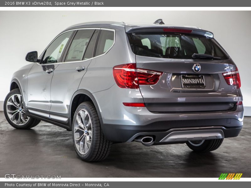 Space Grey Metallic / Black 2016 BMW X3 xDrive28d