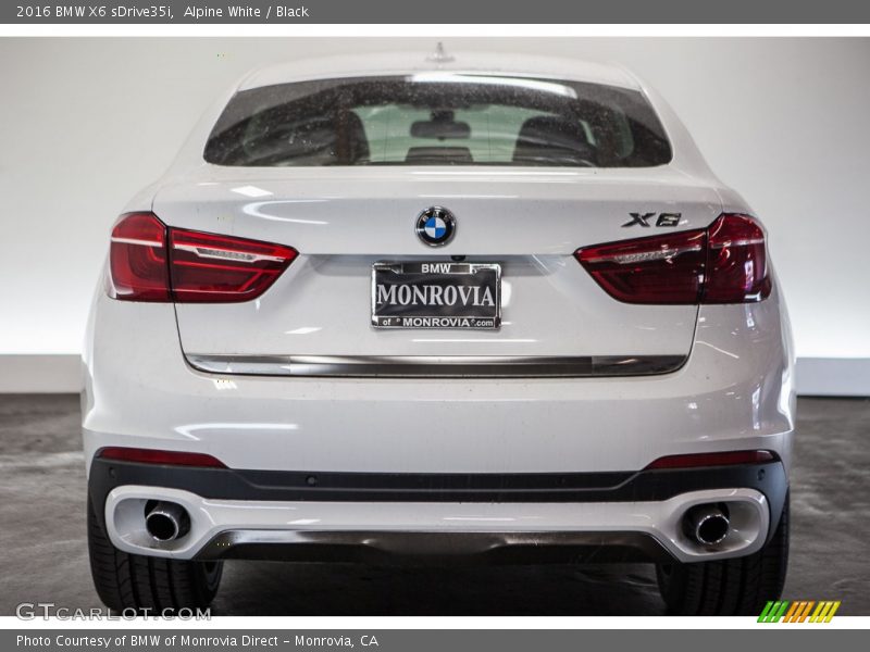 Alpine White / Black 2016 BMW X6 sDrive35i