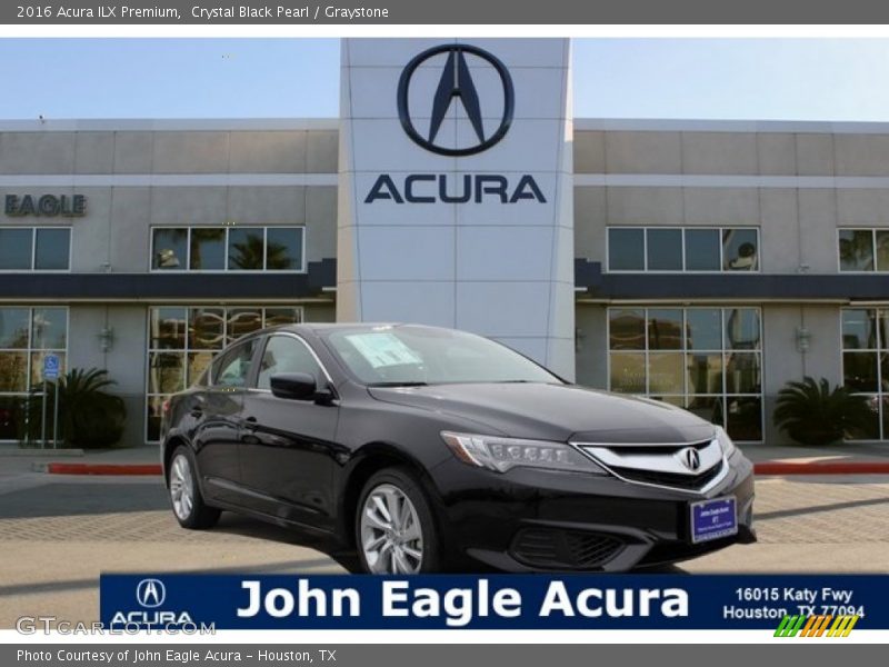 Crystal Black Pearl / Graystone 2016 Acura ILX Premium