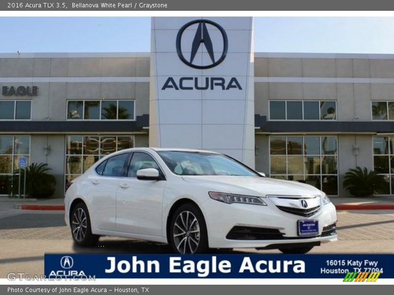 Bellanova White Pearl / Graystone 2016 Acura TLX 3.5