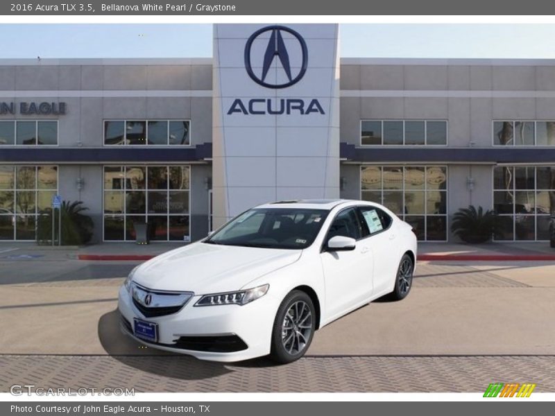 Bellanova White Pearl / Graystone 2016 Acura TLX 3.5