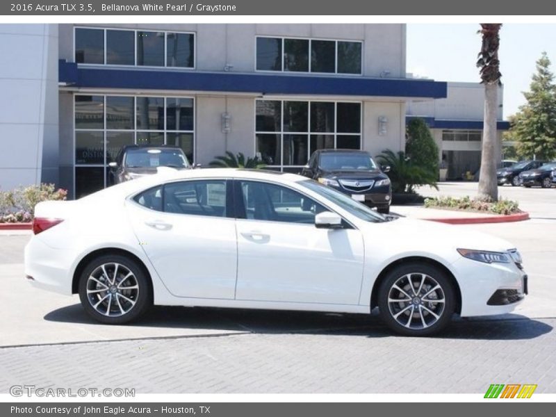 Bellanova White Pearl / Graystone 2016 Acura TLX 3.5