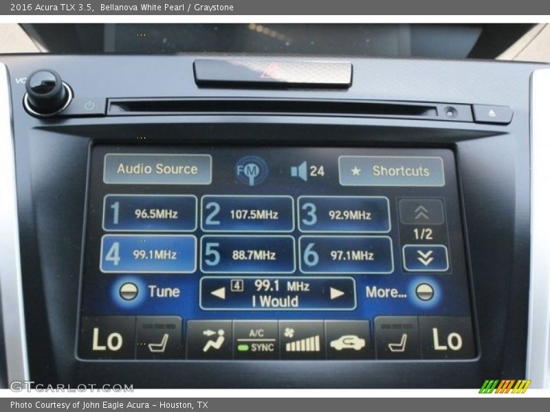 Bellanova White Pearl / Graystone 2016 Acura TLX 3.5