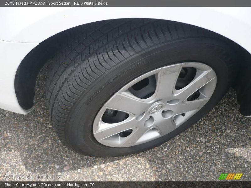 Rally White / Beige 2008 Mazda MAZDA3 i Sport Sedan