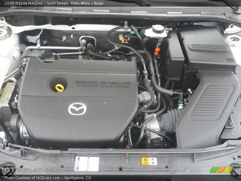 Rally White / Beige 2008 Mazda MAZDA3 i Sport Sedan