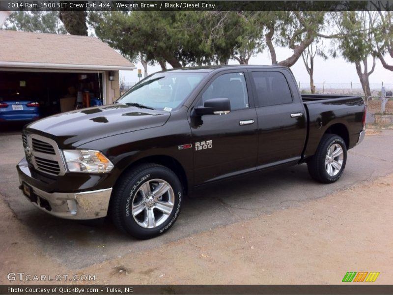 Western Brown / Black/Diesel Gray 2014 Ram 1500 SLT Crew Cab 4x4